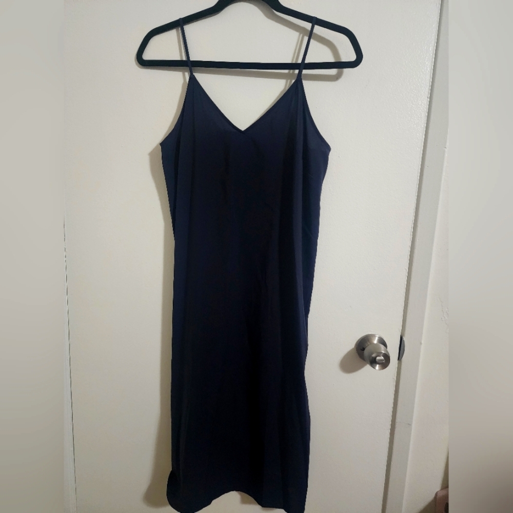 Navy Blue Slip Dress